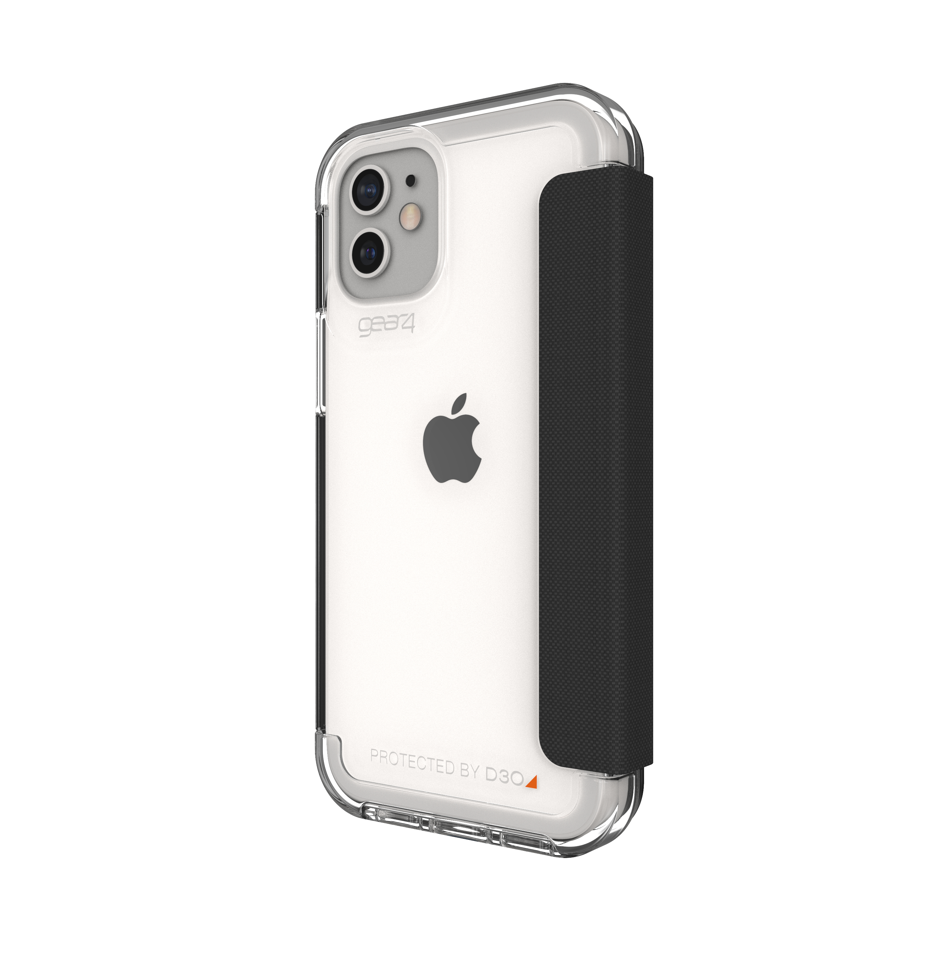 GEAR4 D3O Wembley Flip, Bookcover, Apple, iPhone 12 Mini, Clear