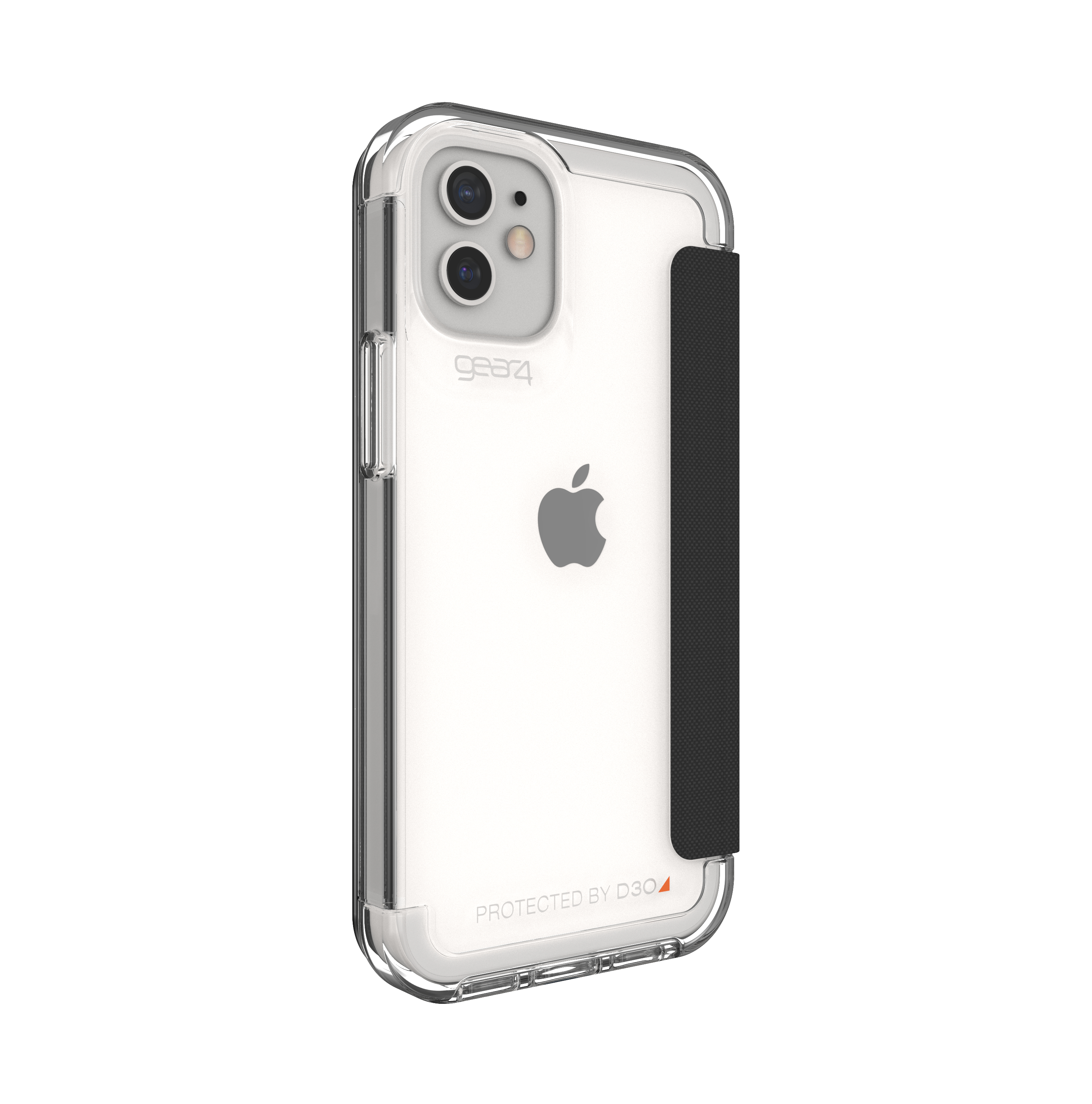 GEAR4 D3O Wembley Flip, Bookcover, Apple, iPhone 12 Mini, Clear