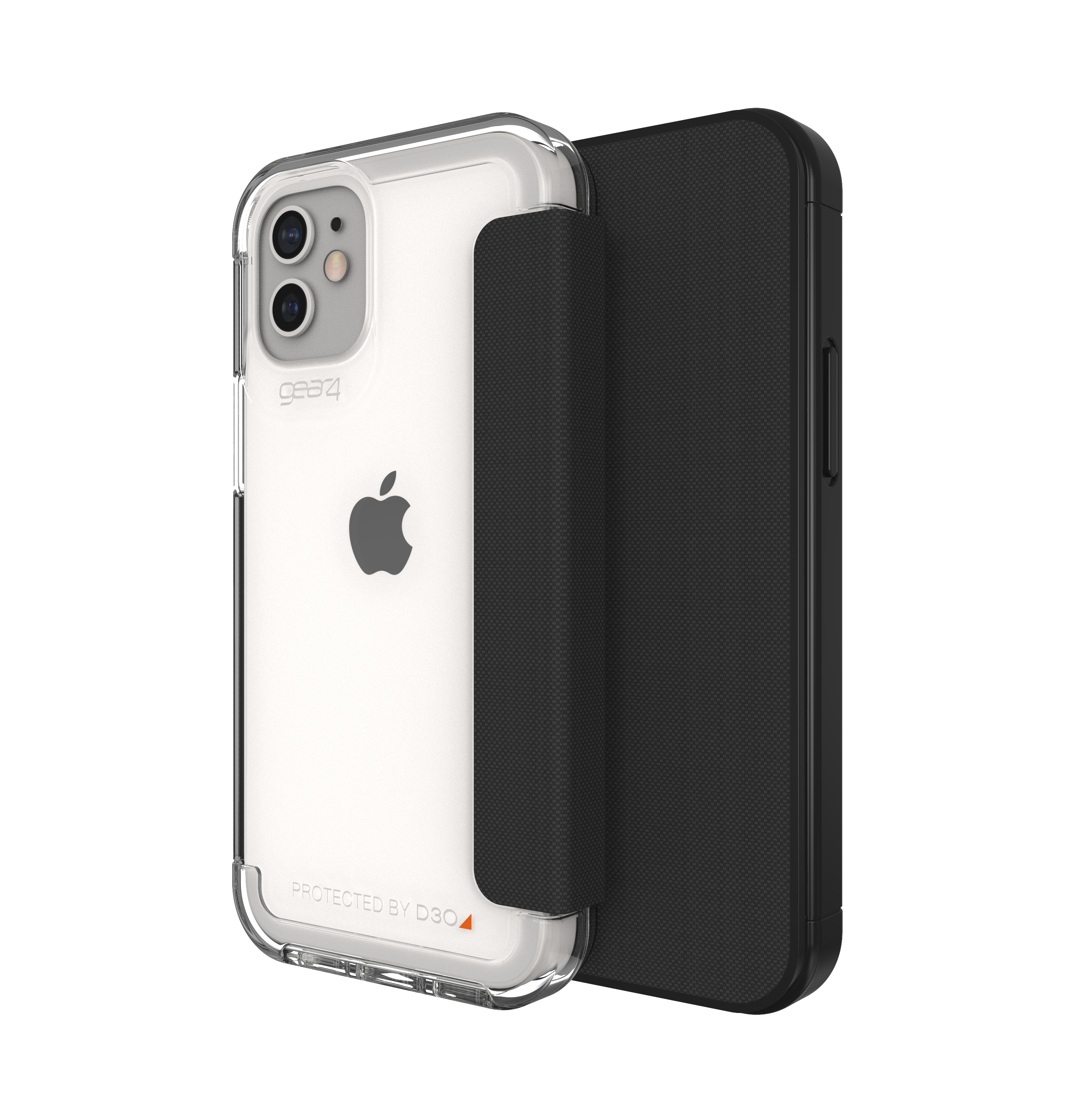 GEAR4 D3O Wembley Flip, Bookcover, Apple, iPhone 12 Mini, Clear