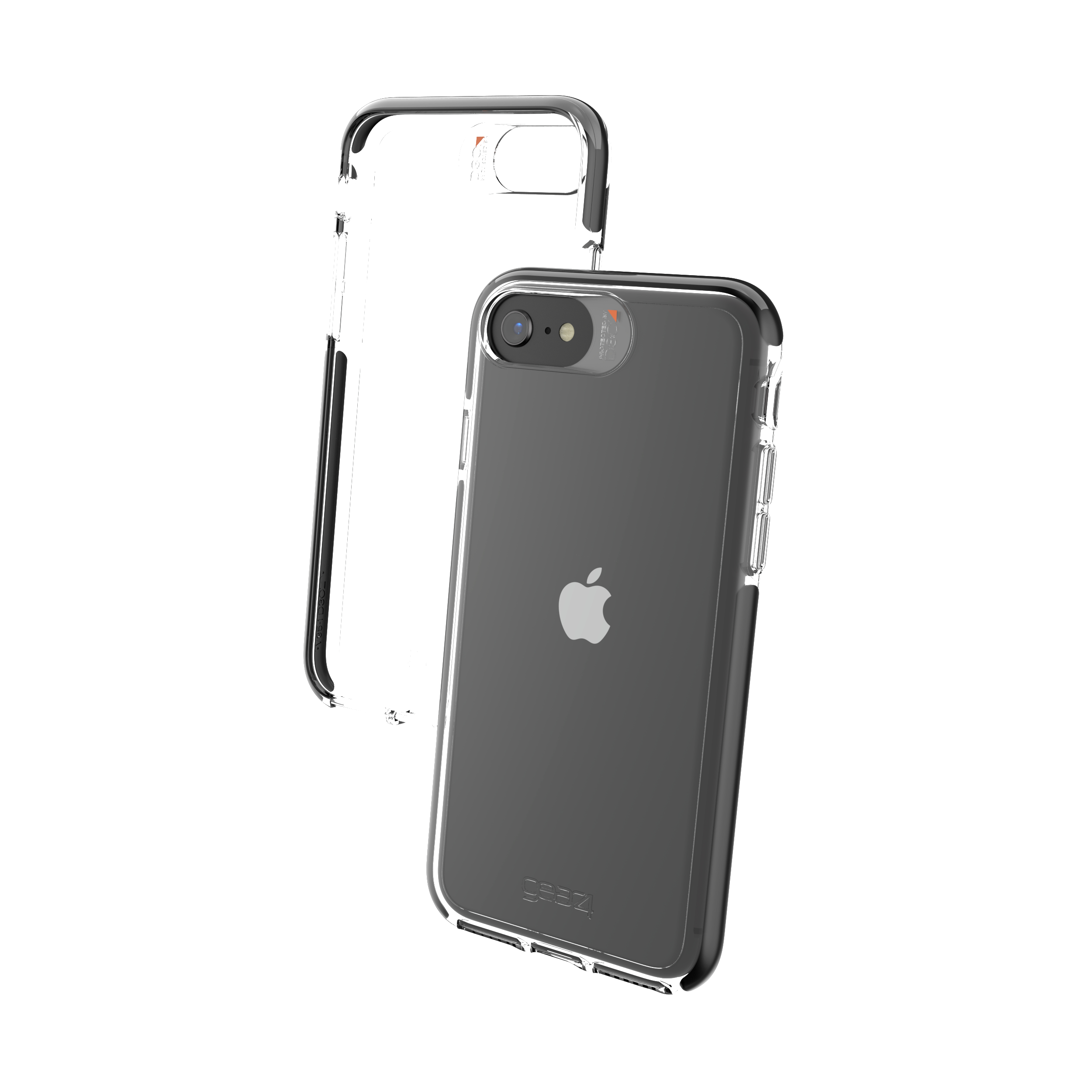 GEAR4 D3O Piccadilly, Backcover, Apple, iPhone 6/6S/7/7S/8/SE2, Black