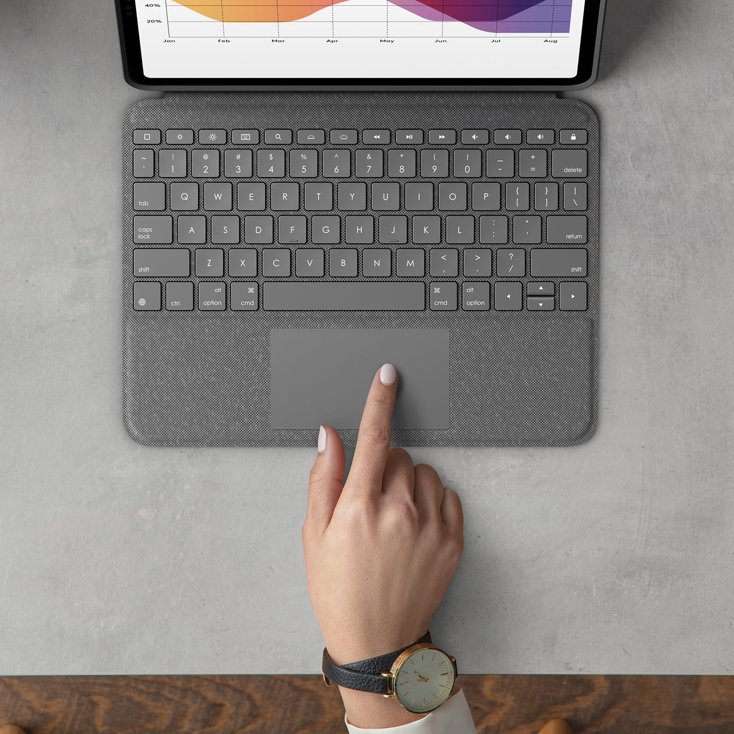 LOGITECH Folio Touch voor iPad Air (4e & 5e generatie) | MediaMarkt