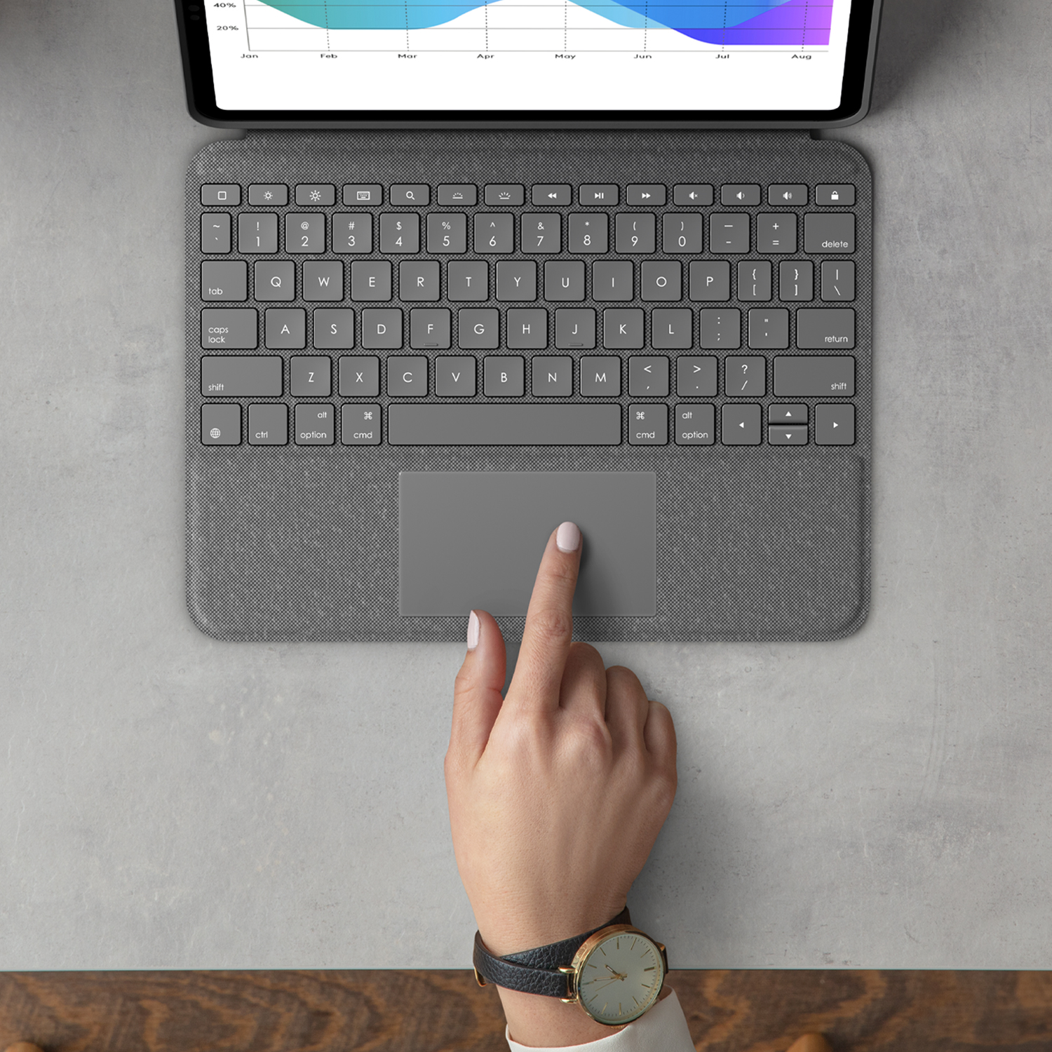 LOGITECH Folio Touch voor iPad Pro 11-inch (1e & 2e generatie)