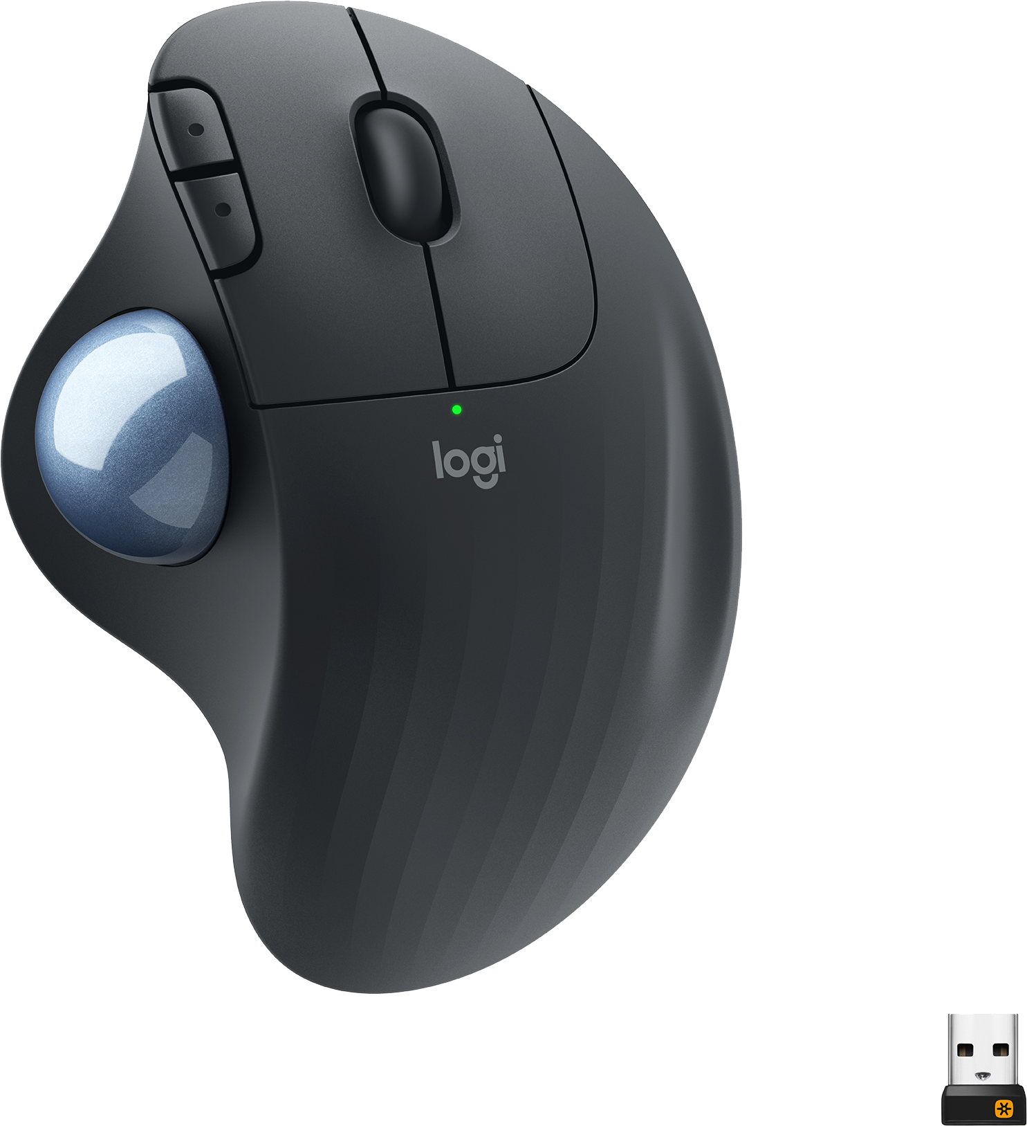 Logitech M575 Ergo Draadloze Trackball Muis Grijs afbeelding