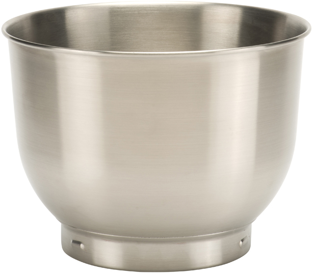 A large stainless steel mixing bowl, perfect for kitchen use.