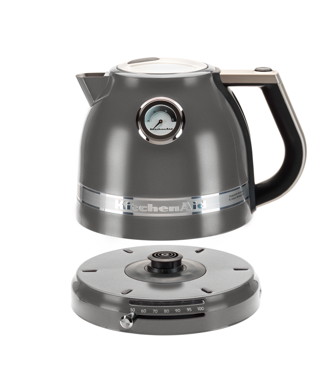 KITCHEN AID 5KEK1522EGR Imperial Grey Wasserkocher (Imperial Grey, 1.5 Liter, 2400 Watt)