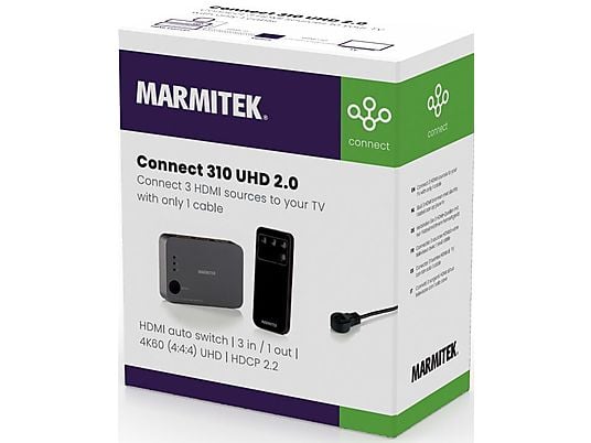 MARMITEK Connect 310 UHD 2.0 - Commutateur HDMI (Argent)