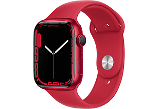 APPLE Watch Series 7 GPS 45mm (Product) Kırmızı Alüminyum Kasa ve Spor Kordon