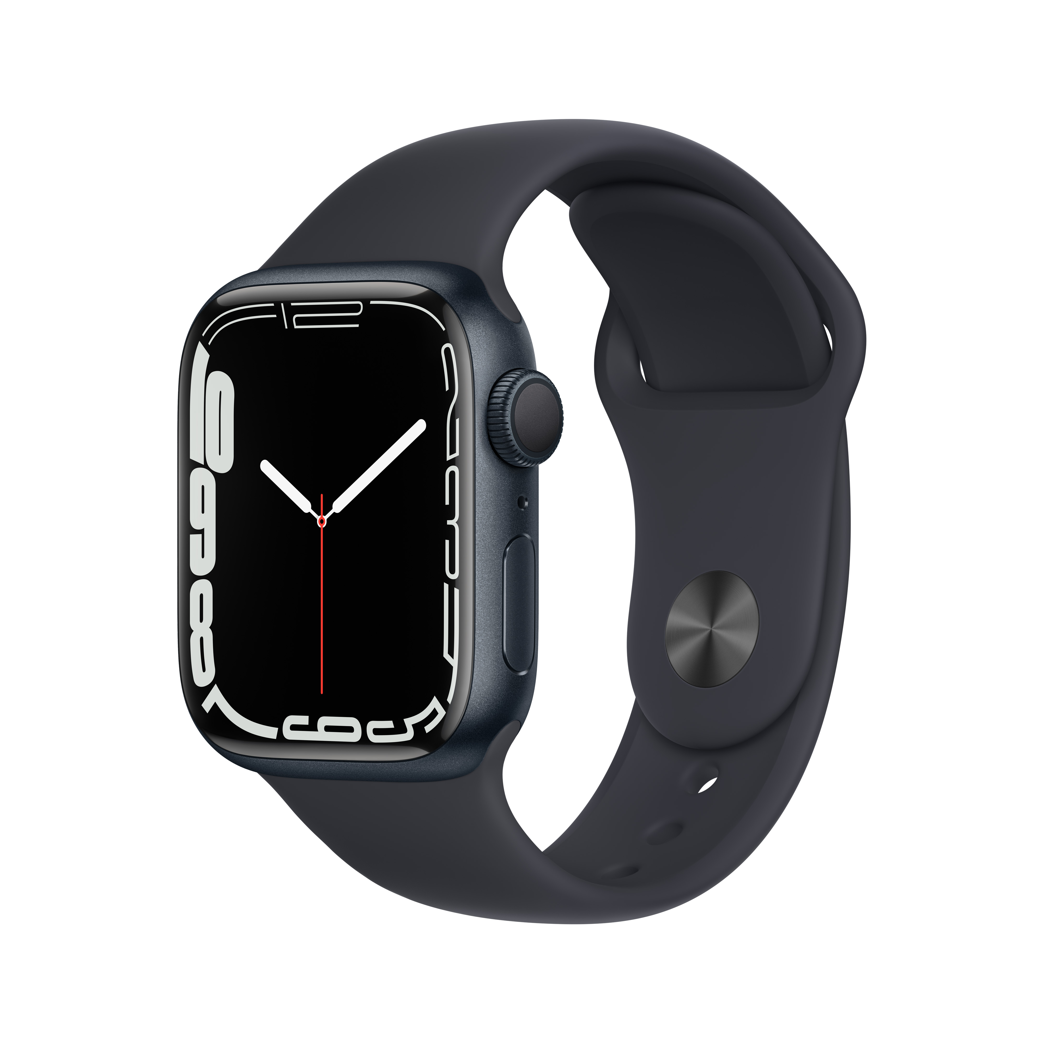 APPLE Watch Series 7 GPS 41mm Gece Yarısı Alüminyum Kasa ve Spor Kordon