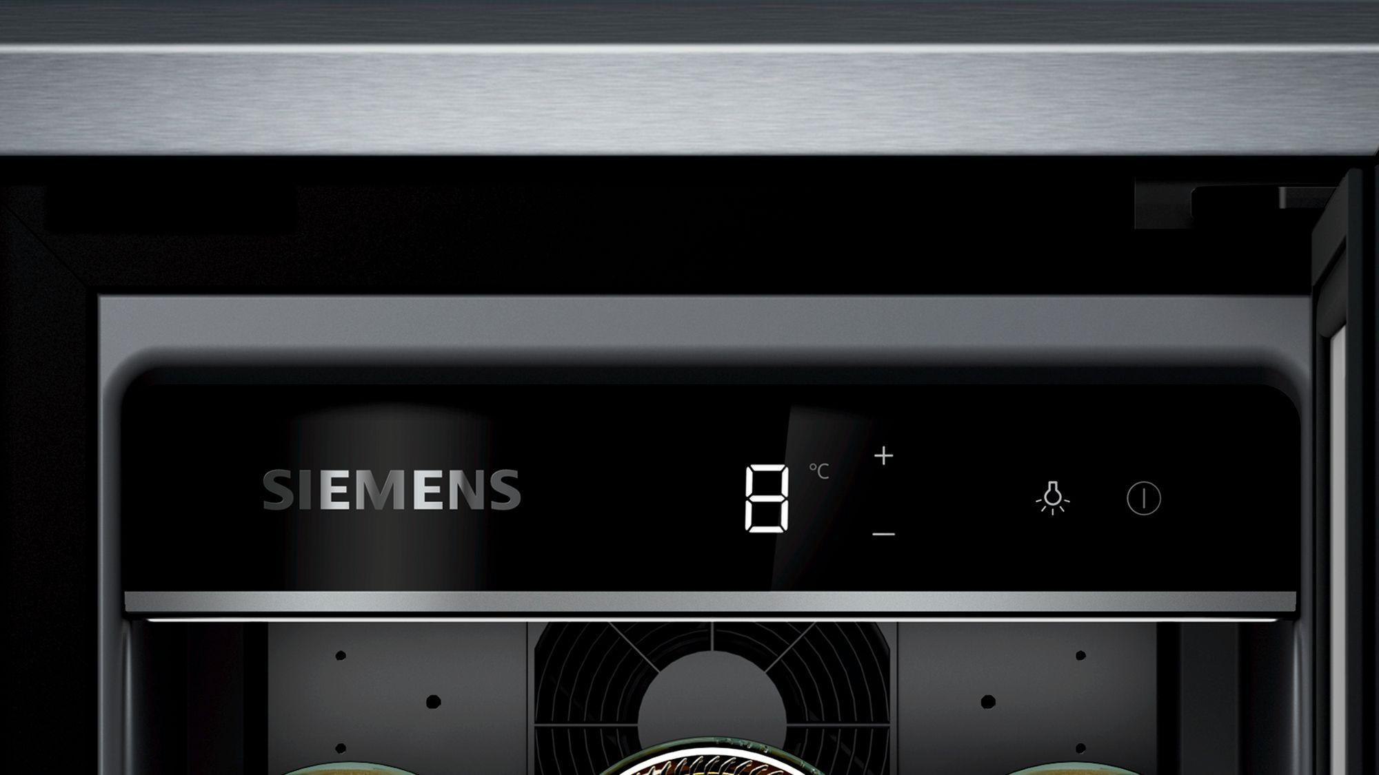 SIEMENS KU20WVHF0 iQ500 Weinklimaschrank (, , Schwarz) EEK F