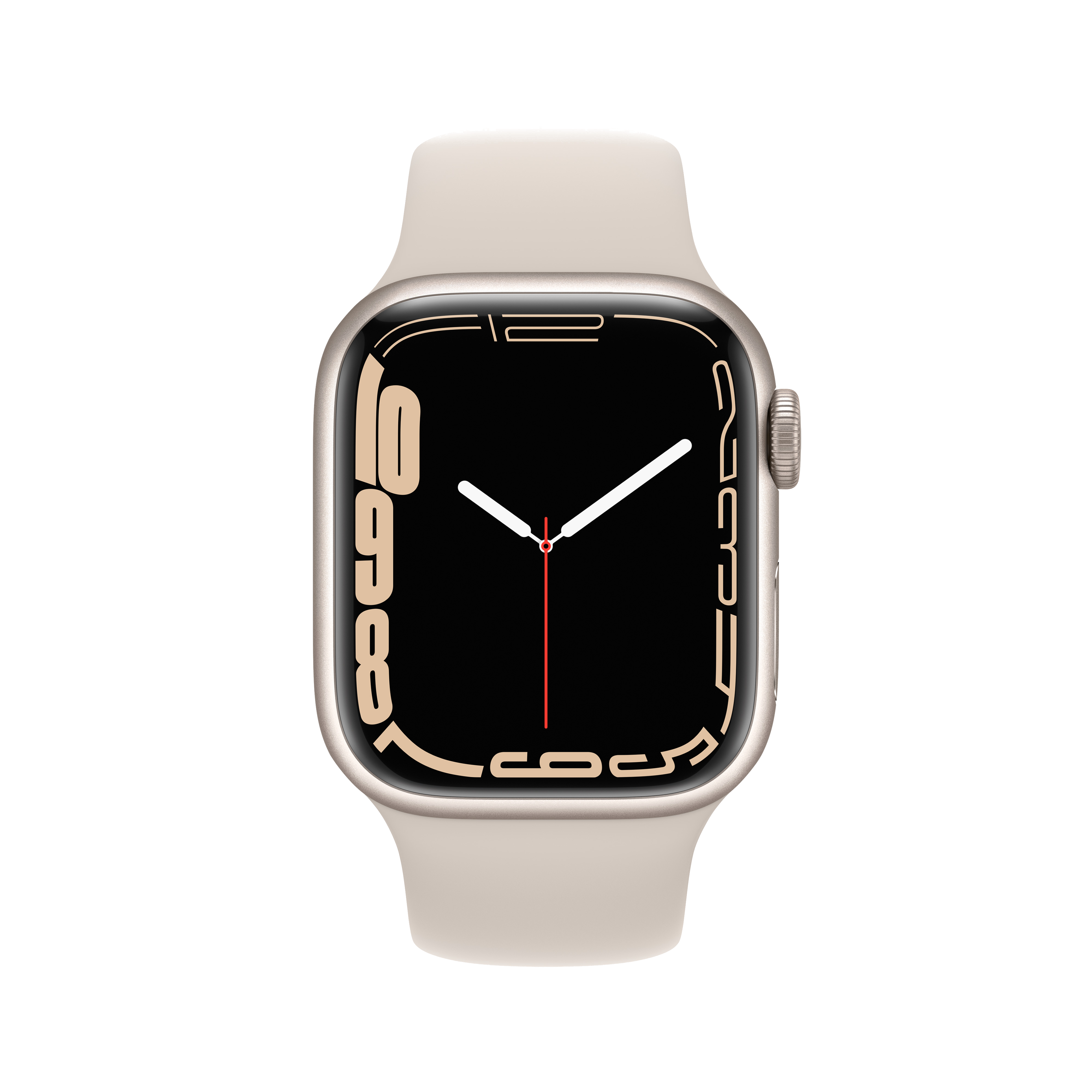 APPLE Watch Series 7 GPS 41mm Yıldız Işığı Alüminyum Kasa ve Spor Kordon