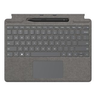 MICROSOFT Surface Pro Signature Keyboard with Slim Pen 2 - Tastiera con penna (Platino)