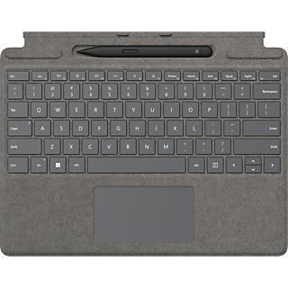 MICROSOFT Surface Pro Signature Keyboard with Slim Pen 2 - Tastatur mit Stift (Platin)