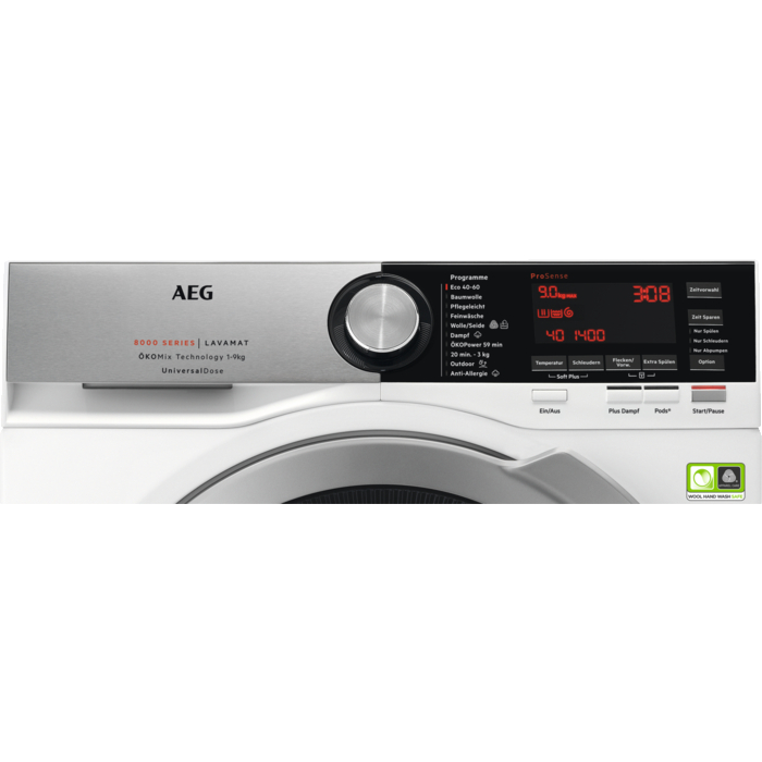 AEG L8FEE80695 Serie 8000 mit ÖkoMix Vormisch-Technologie Waschmaschine (9 kg, 1551 U/Min., A)