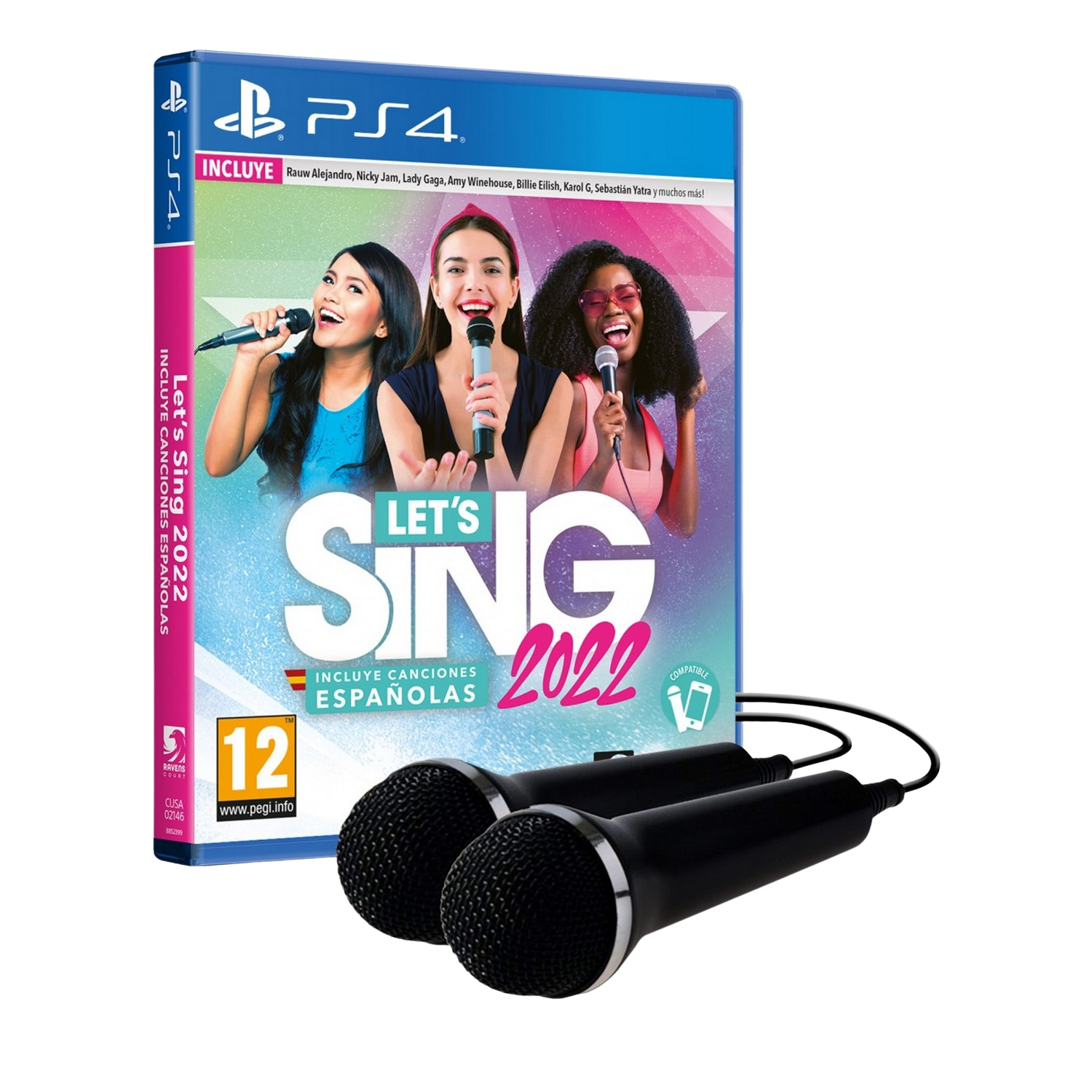 PS4 Let's Sing 2022 + 2 Micrófonos