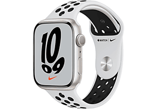 APPLE Watch Nike Series 7 GPS, 45mm Yıldız Işığı Alüminyum Kasa ve Spor Kordon