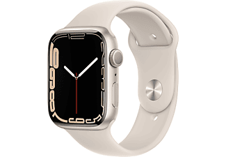 APPLE Watch Series 7 GPS 45mm Yıldız Işığı Alüminyum Kasa ve Spor Kordon