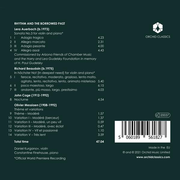 Kurganov,Daniel/Finehouse,Constantine - Rhythm and the Borrowed Past  - (CD)