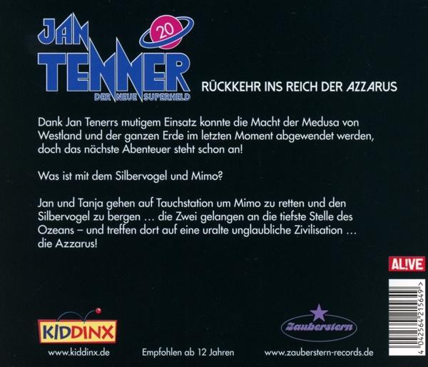 Jan Tenner - Rückkehr der - Reich Azzarus-Folge 20 ins (CD)