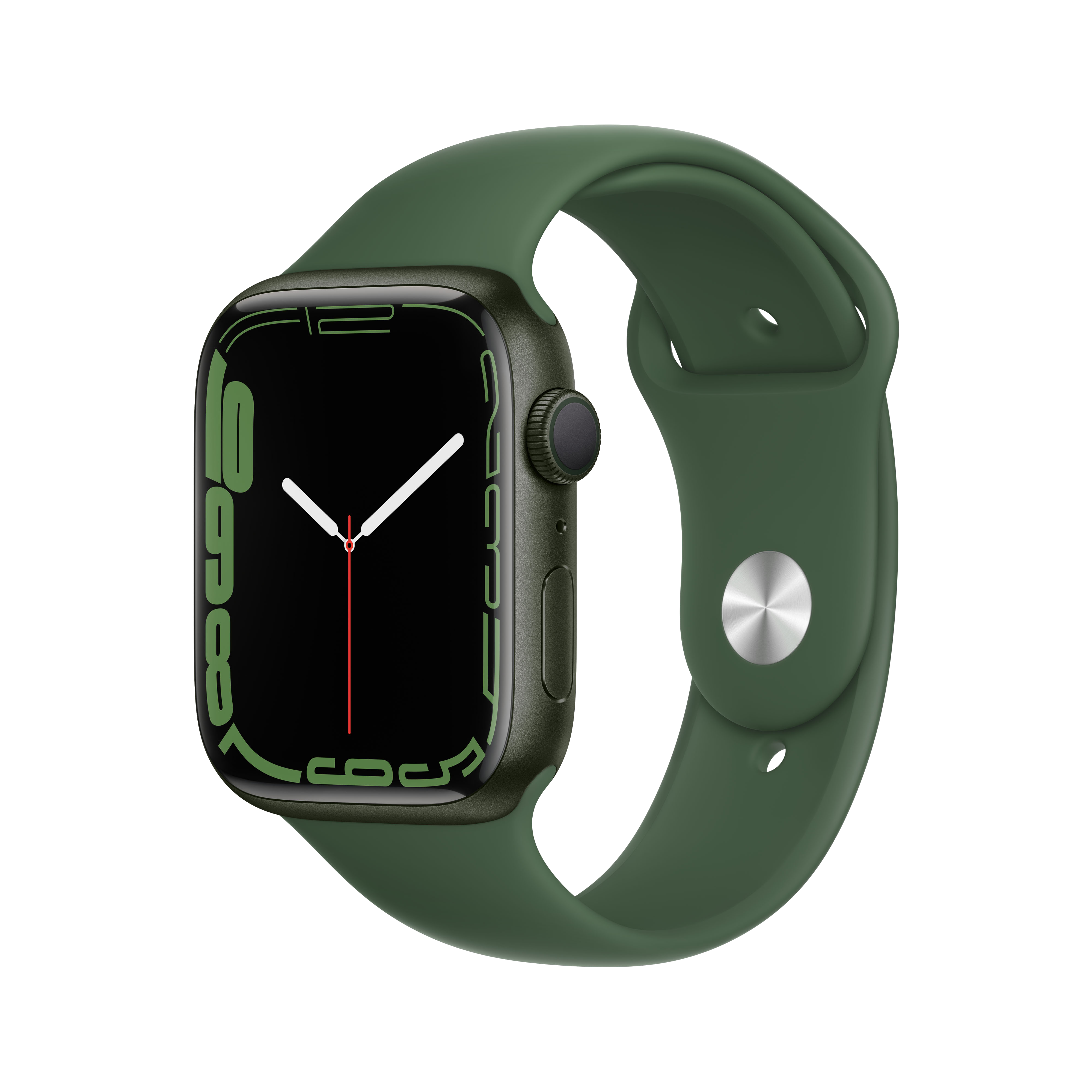 Apple Watch Series 7 45mm aluminio verde correa deportiva gps 45 caja color con en talla