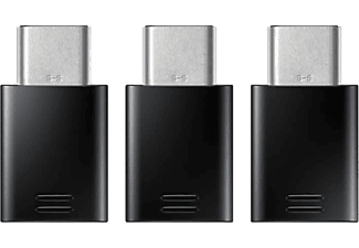 SAMSUNG EE-GN930K Type-C to Micro USB 3'lü Adaptör Siyah