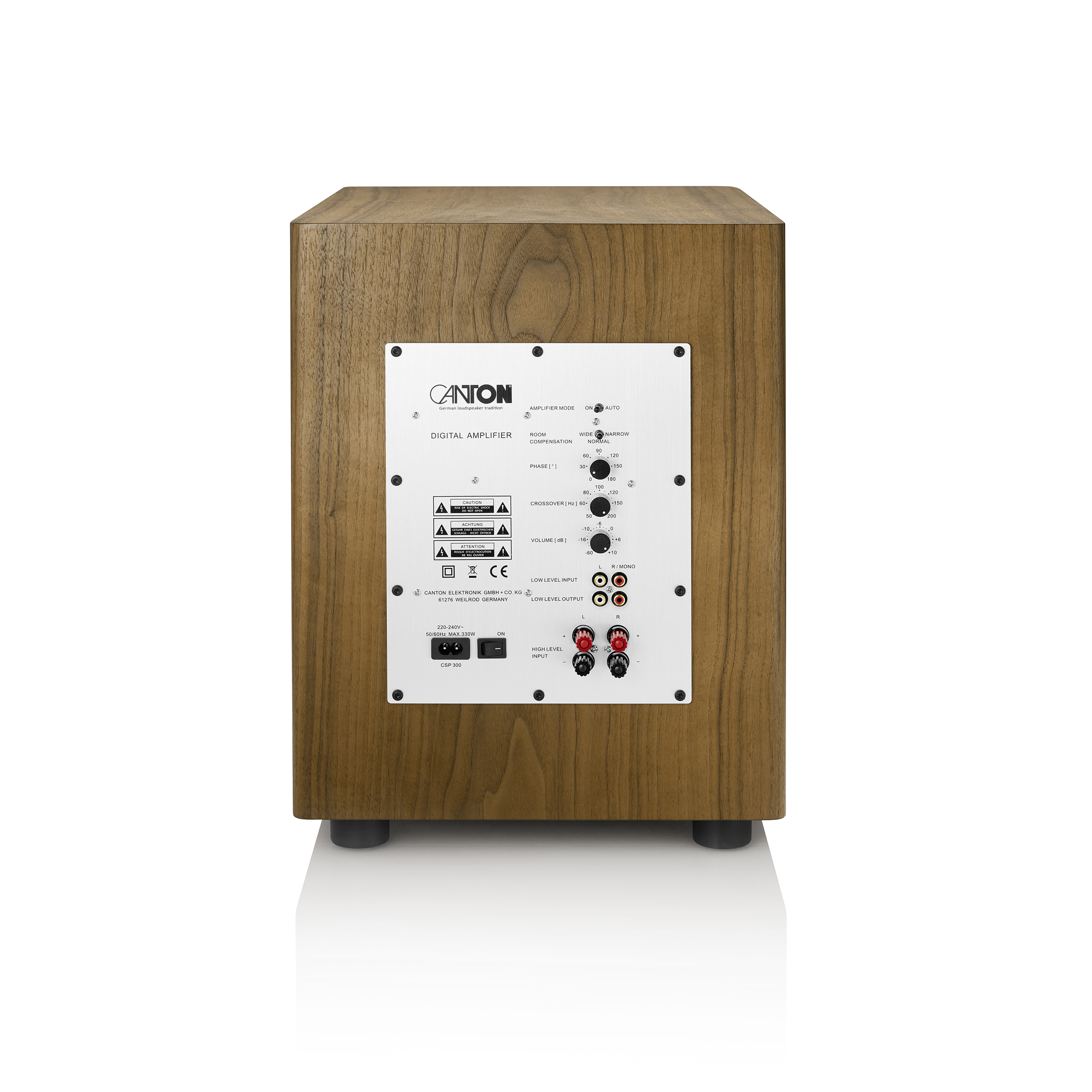 CANTON Townus Sub 12 Subwoofer, nussbraun