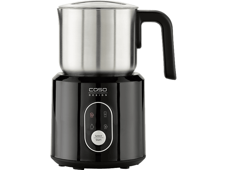 Caso 1665 Crema & Choco Milchaufschäumer (Schwarz, 500 Watt, 250 ml)