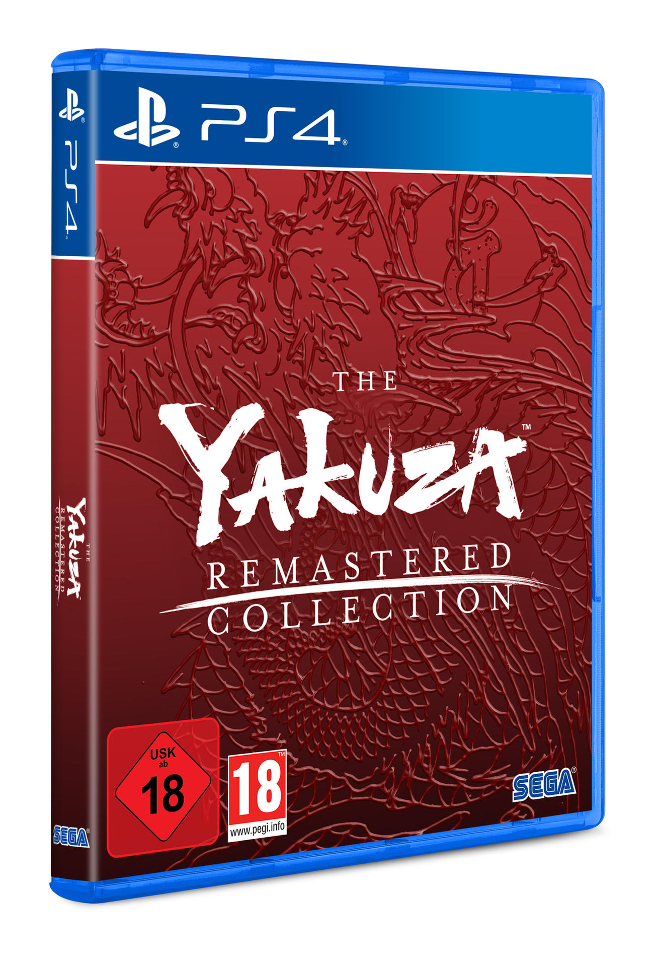 Eine PS4-Spielhülle für 'The Yakuza Remastered Collection'.