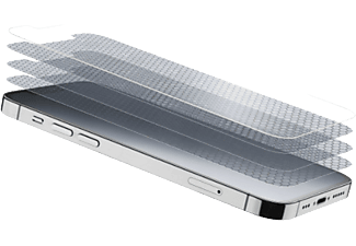 Protector pantalla - Muvit TETRAGLASSIPH13, Para iPhone 13 y iPhone 13 Pro, Vidrio templado, Transparente