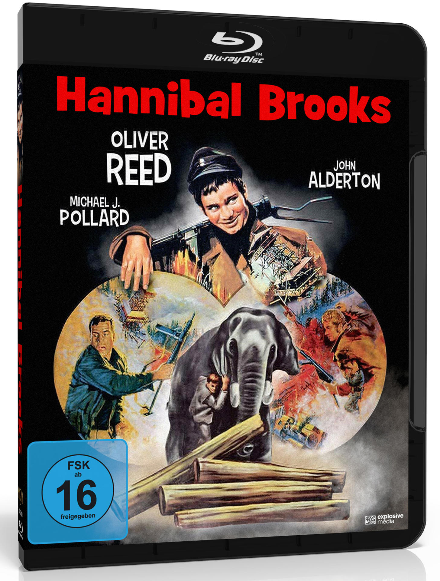 DVD-Hülle des Films 'Hannibal Brooks' mit Oliver Reed.