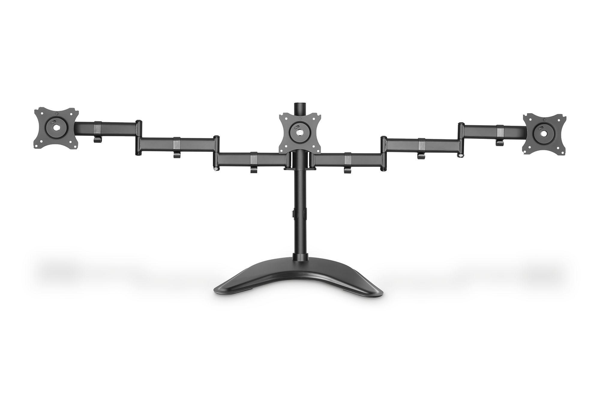 DIGITUS DA-90402 Monitorhalterung, max. 27 Zoll, Neigbar, Schwenkbar, Schwarz