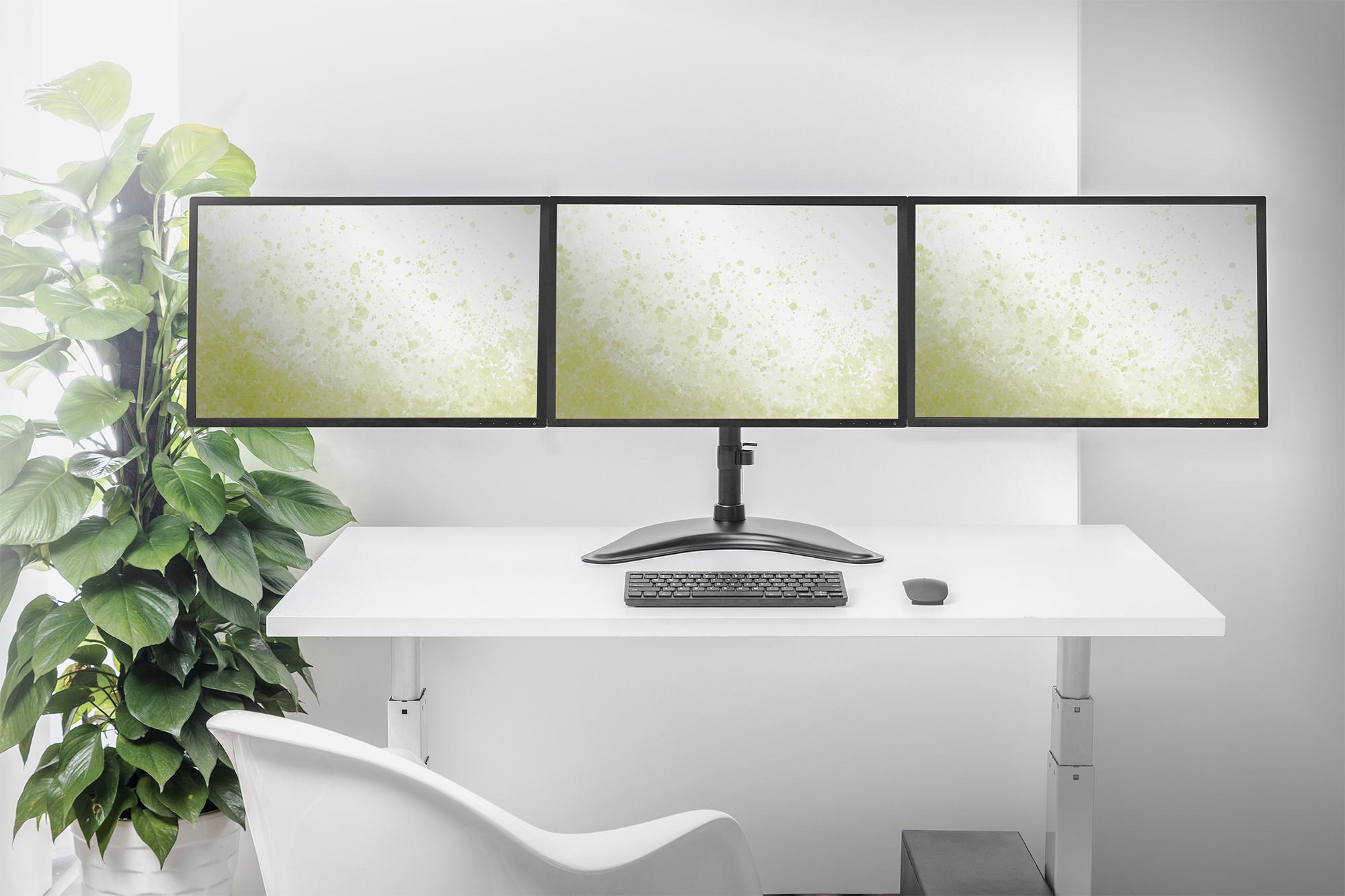 DIGITUS DA-90402 Monitorhalterung, max. 27 Zoll, Neigbar, Schwenkbar, Schwarz