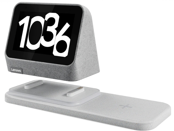 LENOVO Réveil Smart Clock 2 Gris chiné (ZA970003SE)