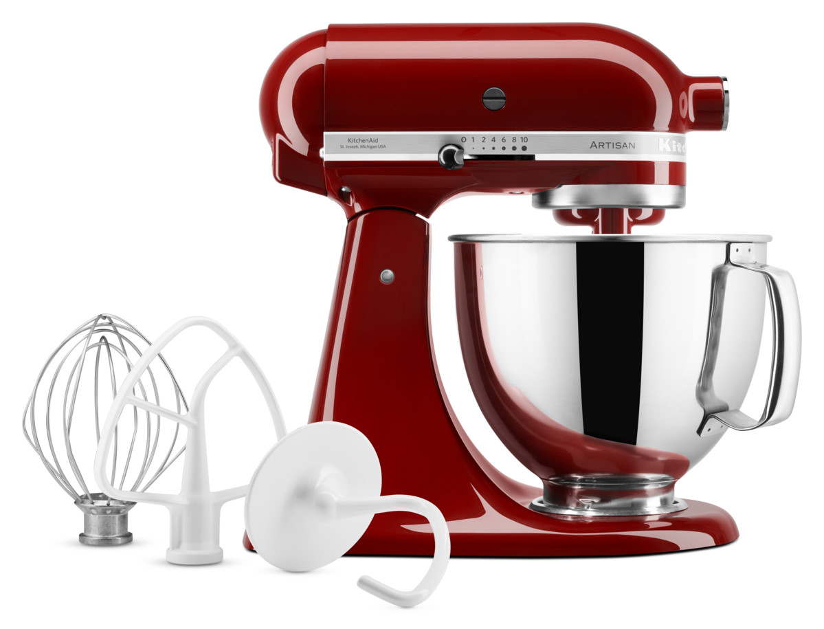 KITCHEN AID 5KSM125EGC Artisan Küchenmaschine mit kippbarem Motorkopf Cinnamon (Rührschüsselkapazität: 4,8 l, 300 Watt)
