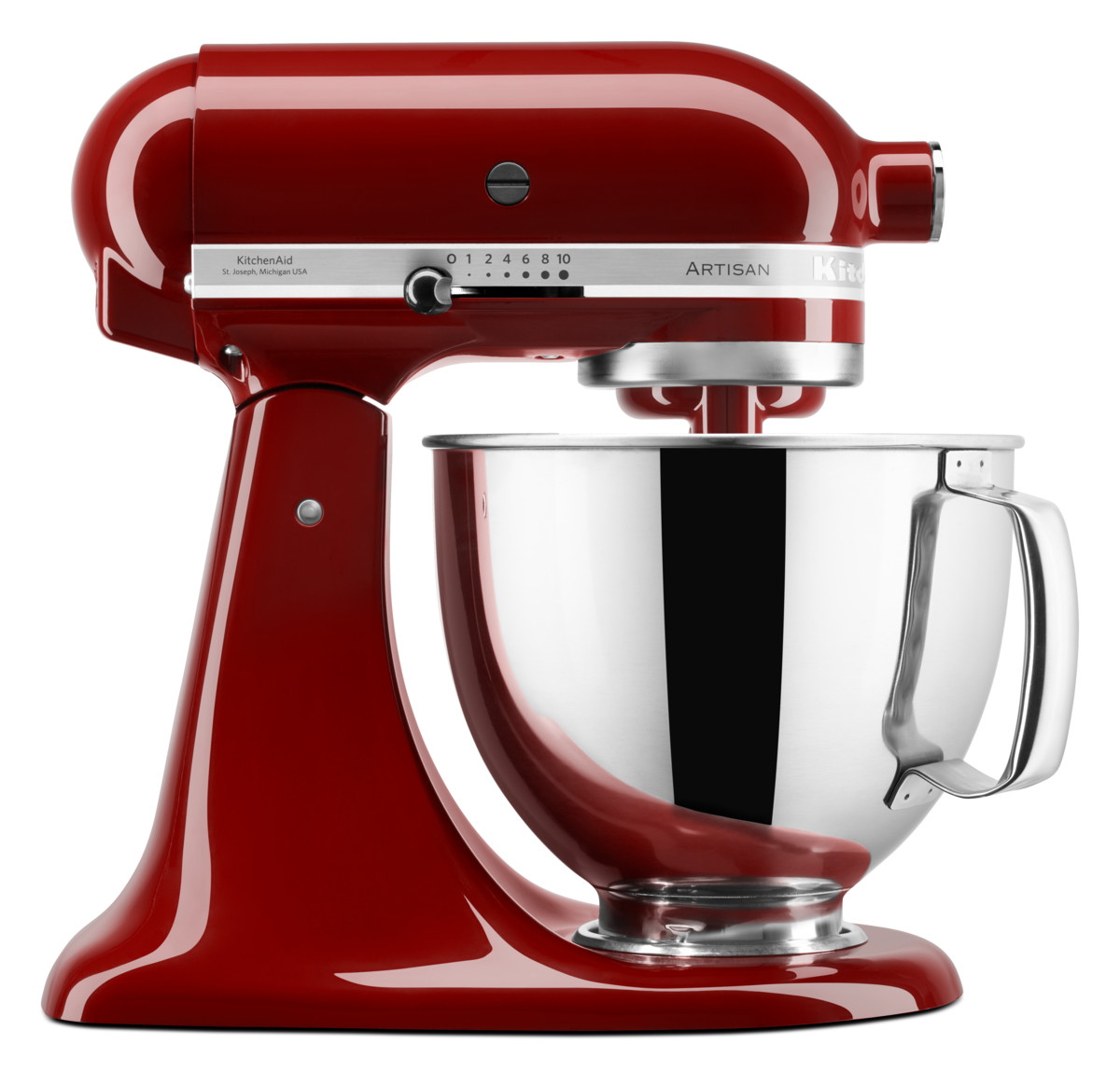 KITCHEN AID 5KSM125EGC Artisan Küchenmaschine mit kippbarem Motorkopf Cinnamon (Rührschüsselkapazität: 4,8 l, 300 Watt)