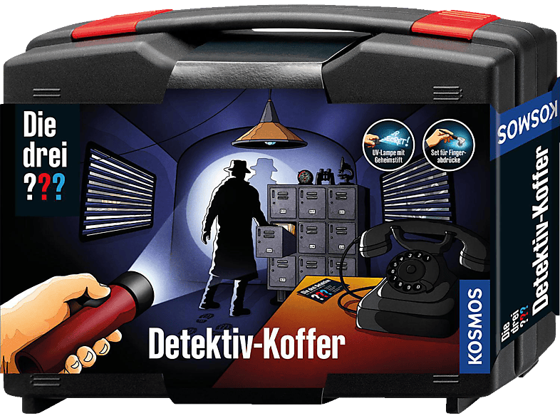 KOSMOS Die drei ??? Mehrfarbig Detektivkoffer Gesellschaftsspiel