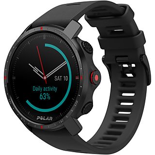 Reloj deportivo - Polar Grit X Pro, Negro, 22 mm, 1.2", BT, Resistencia al agua WR100, GPS, 100 h