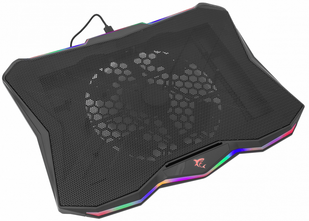 WHITESHARK Glacier notebook hűtő 17,3", RGB, fekete (GCP-03)