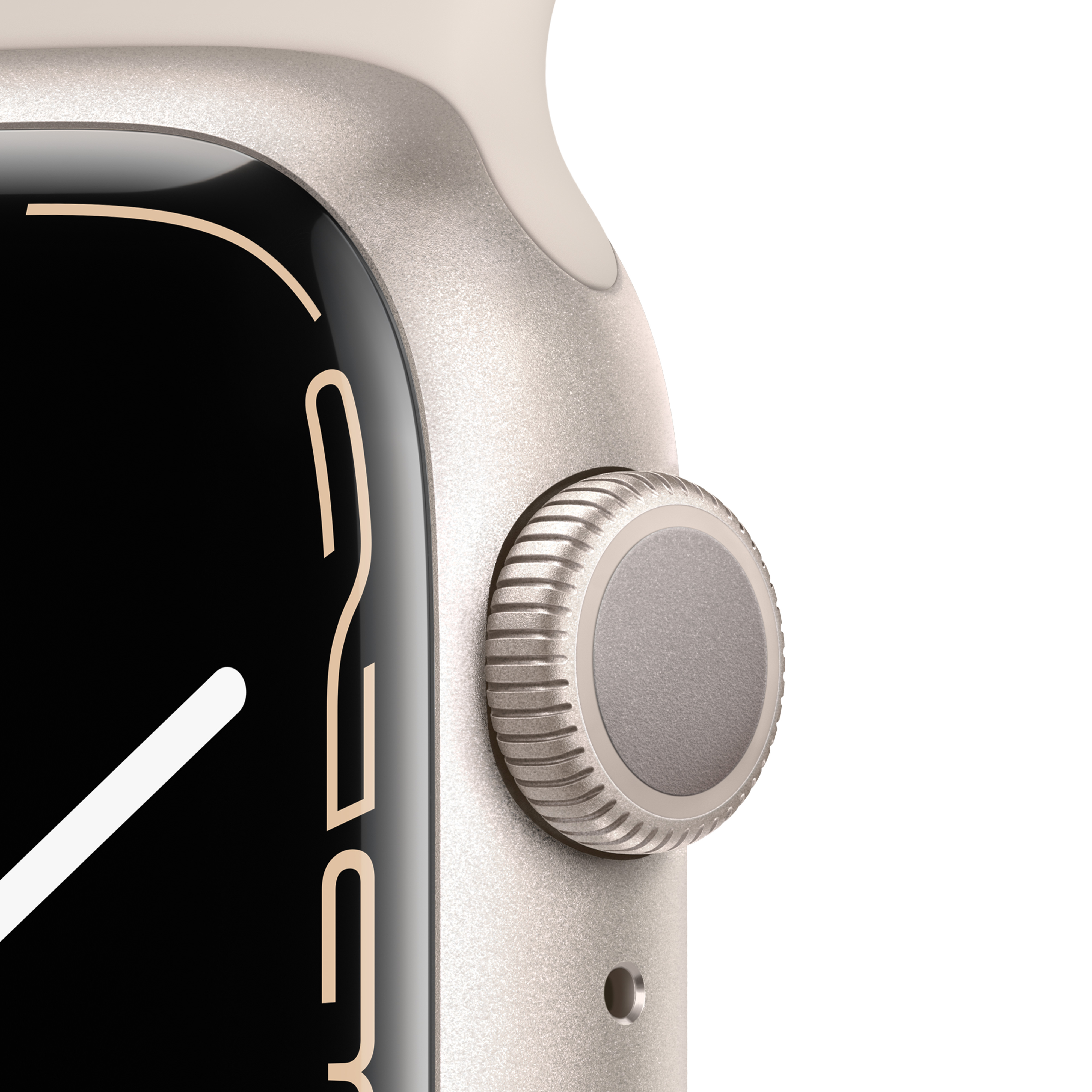 APPLE Watch Series 7 GPS 41mm Yıldız Işığı Alüminyum Kasa ve Spor Kordon