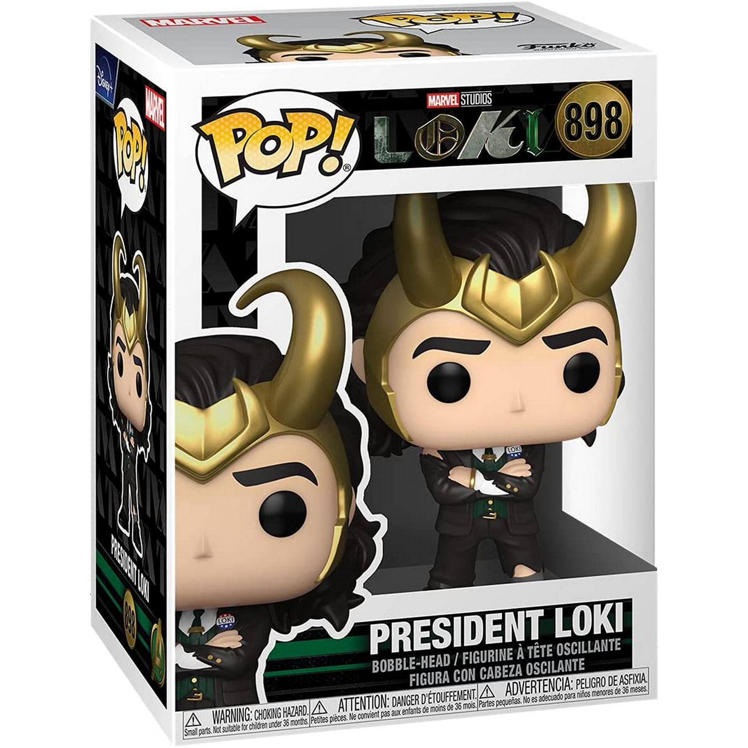 Figura Funko Pop! - Sherwood  Marvel President Loki, Multicolor