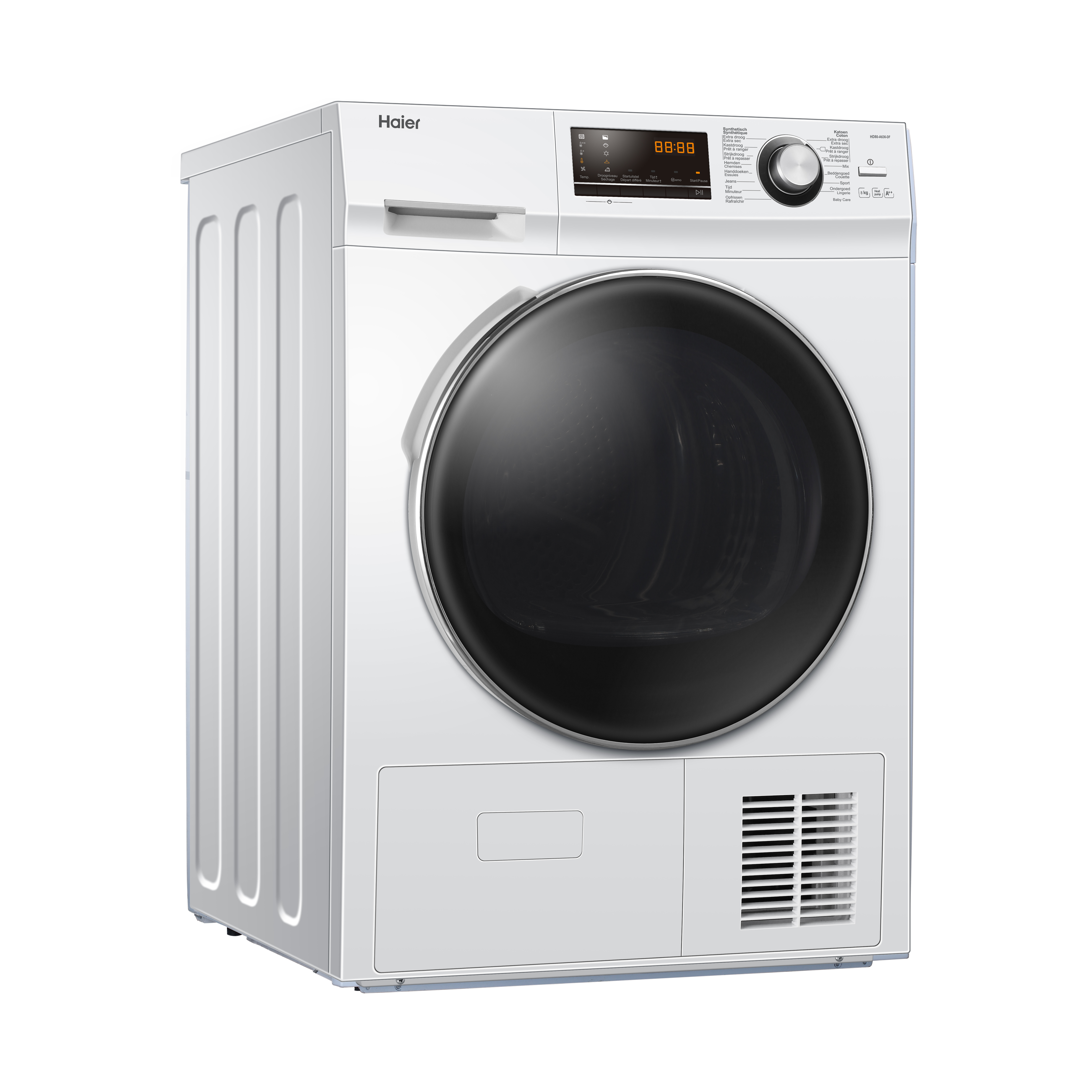 HAIER Warmtepomp droogkast A++ (HD80-A636-DF)
