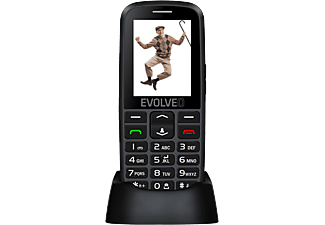 EVOLVEO EASYPHONE EP550 SingleSIM Fekete Kártyafüggetlen Mobiltelefon