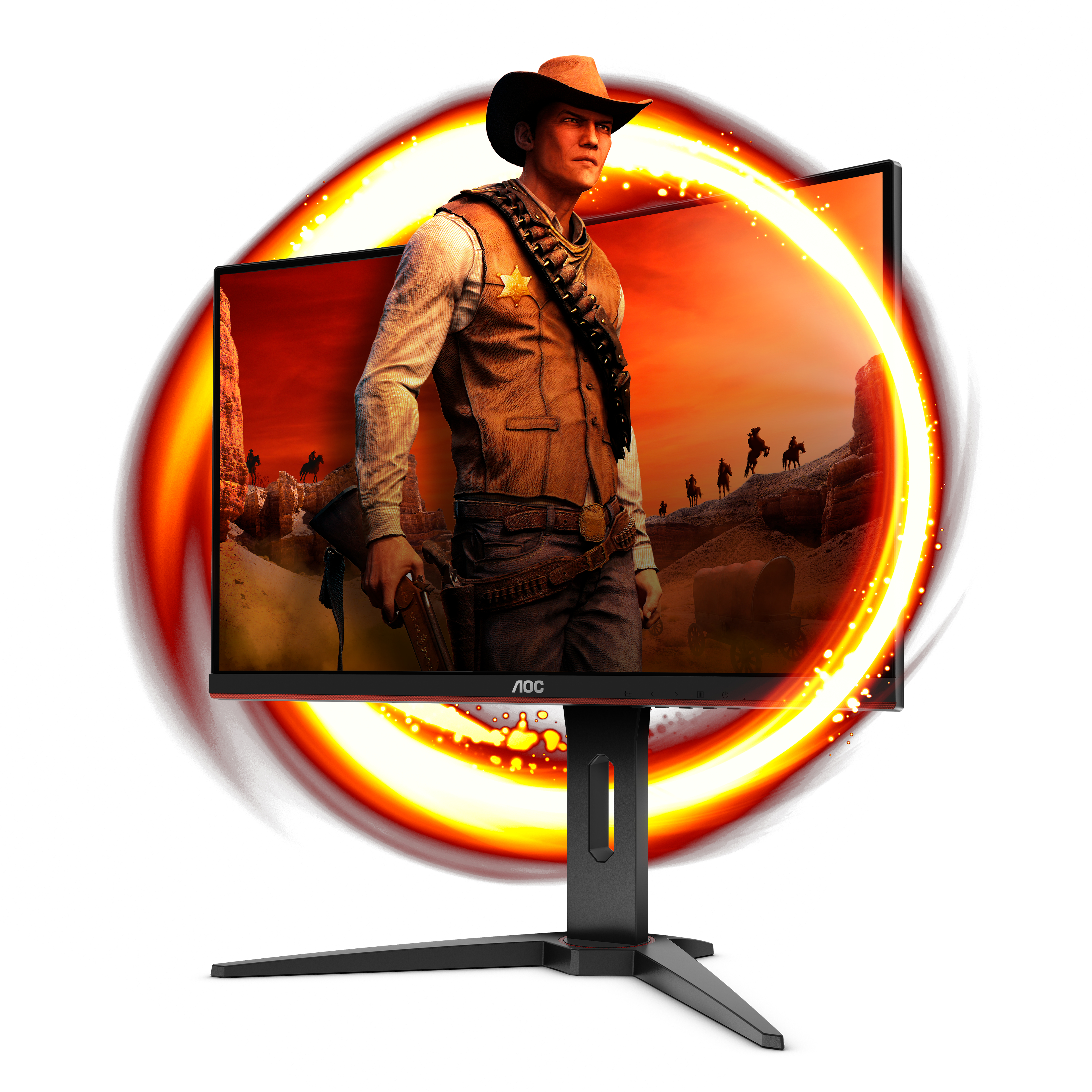 AOC Gaming Monitor C24G1 24" Full-HD (AOC146494) 24 Zoll Gaming Monitor, Full-HD, 1 ms Reaktionszeit, 144 Hz, Schwarz