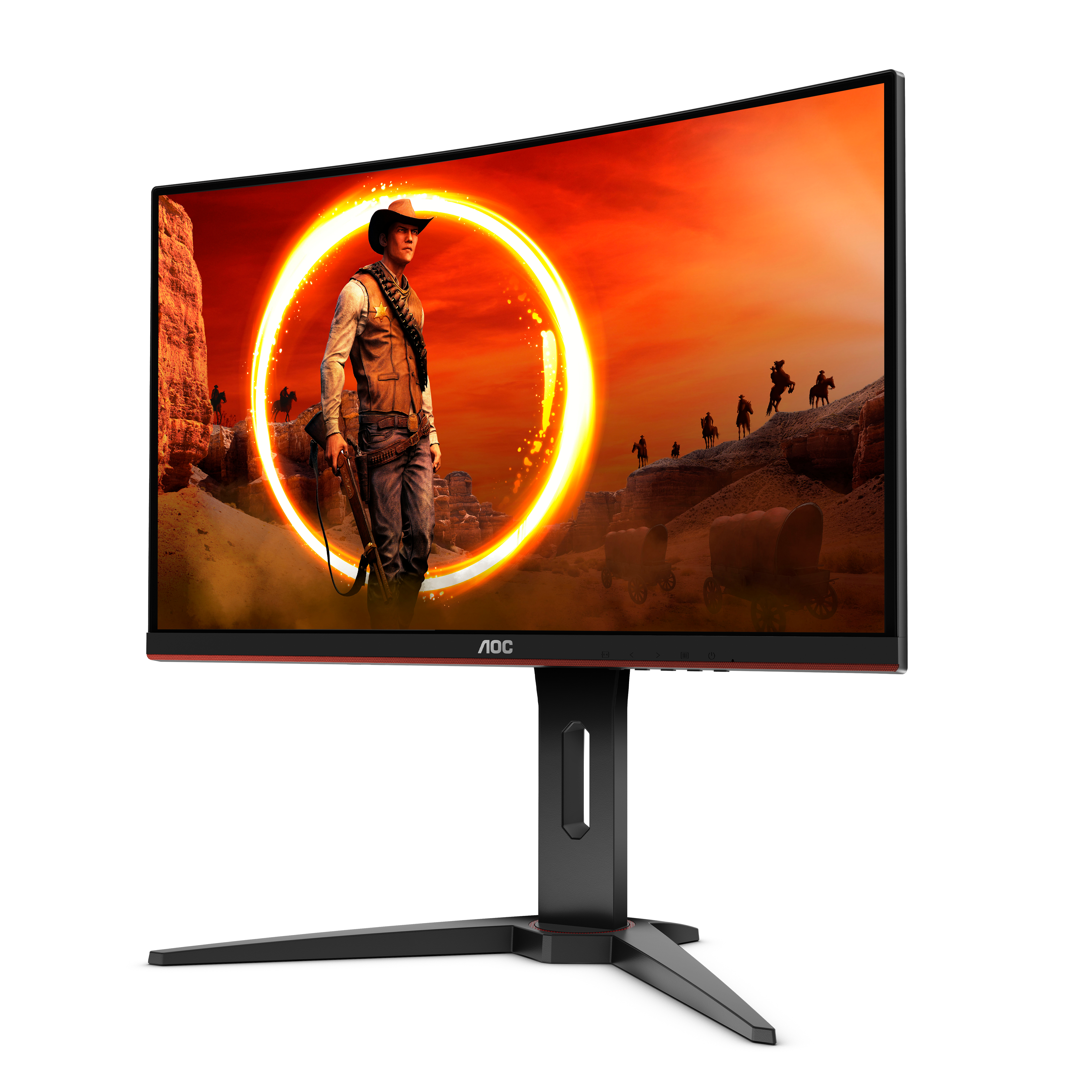 AOC Gaming Monitor C24G1 24" Full-HD (AOC146494) 24 Zoll Gaming Monitor, Full-HD, 1 ms Reaktionszeit, 144 Hz, Schwarz