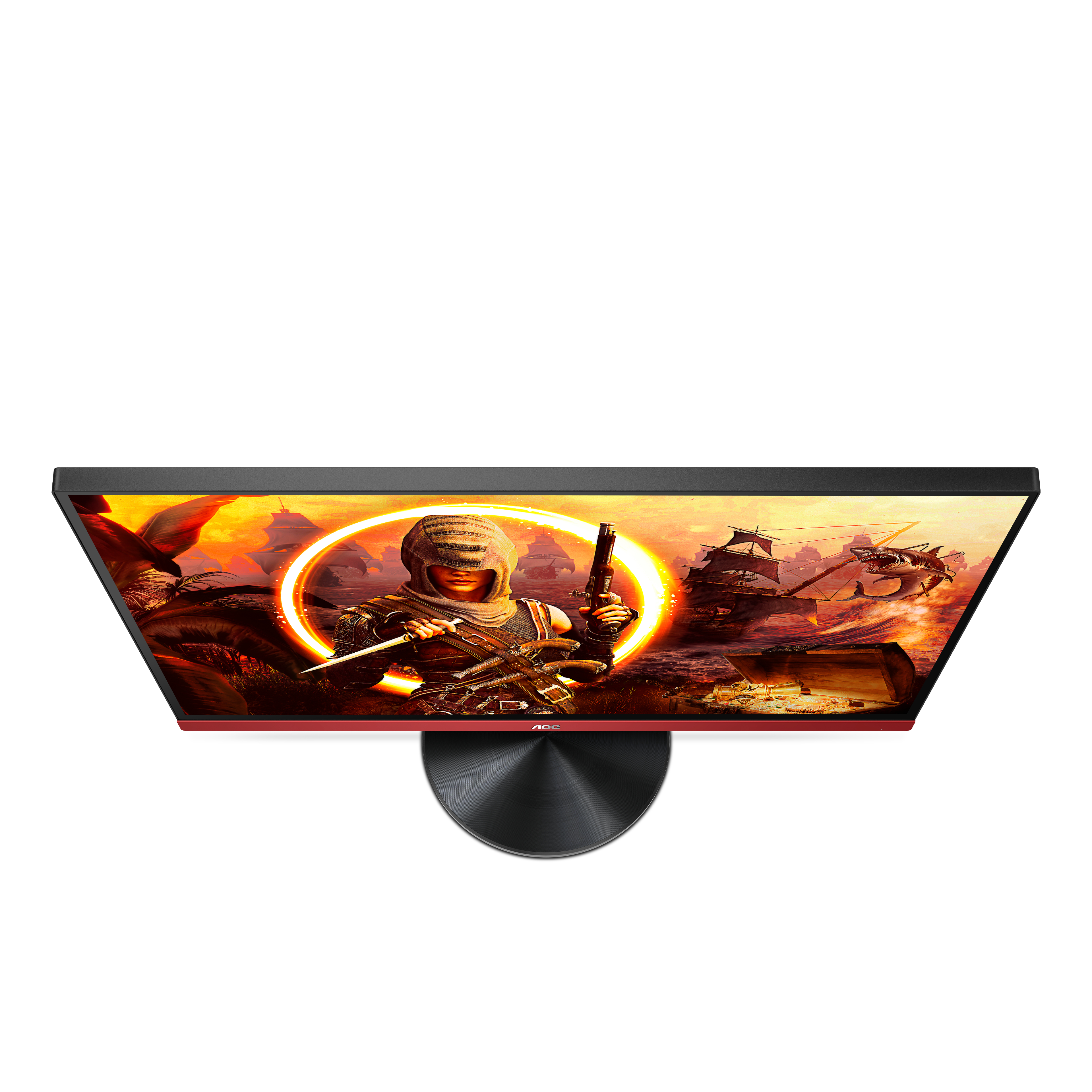 AOC Gaming Monitor G2790PX 27 Zoll Gaming Monitor, Full-HD, 1 ms Reaktionszeit, 400 cd/m², 144 Hz, Schwarz, Rot