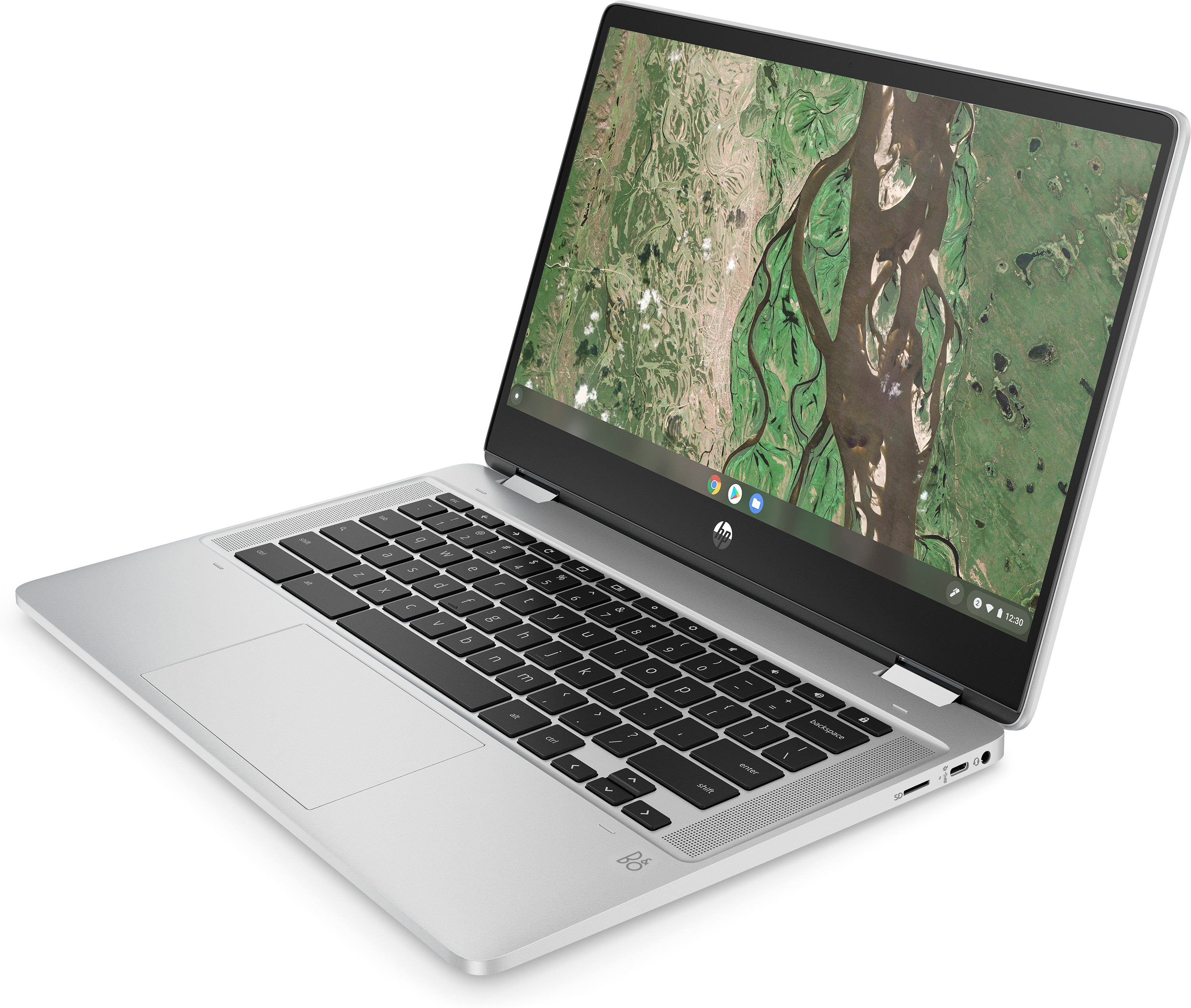 HP Chromebook x360 14b-cb0315ng, Intel® Silber N6000 Chrome Graphics, Touchscreen, Google Display eMMC, RAM, 128 Chromebook, OS Intel®, mit GB 14 UHD Prozessor, GB 8 Zoll
