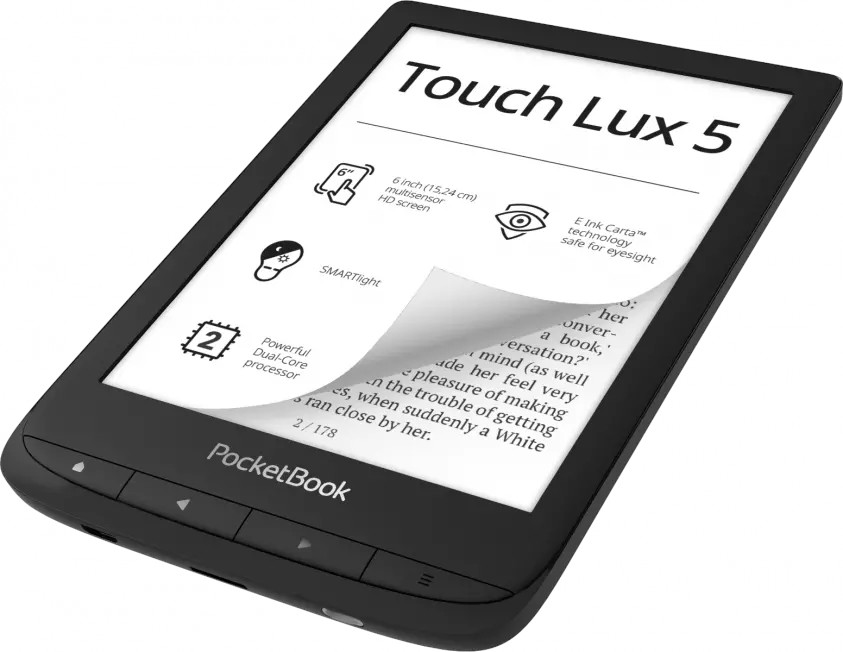 POCKETBOOK E-reader Touch Lux 5 InkBlack (PB628-P-WW)