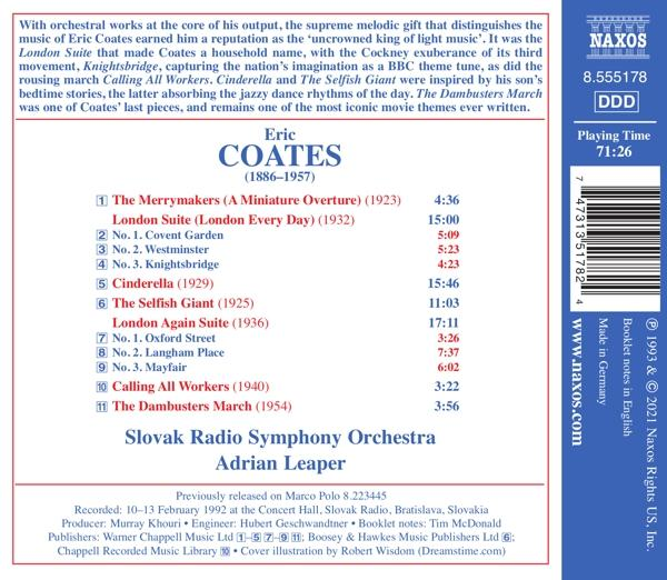 Adrian/slovak Radio Symphony Orchestra Leaper - British Light Music,Vol.3  - (CD)