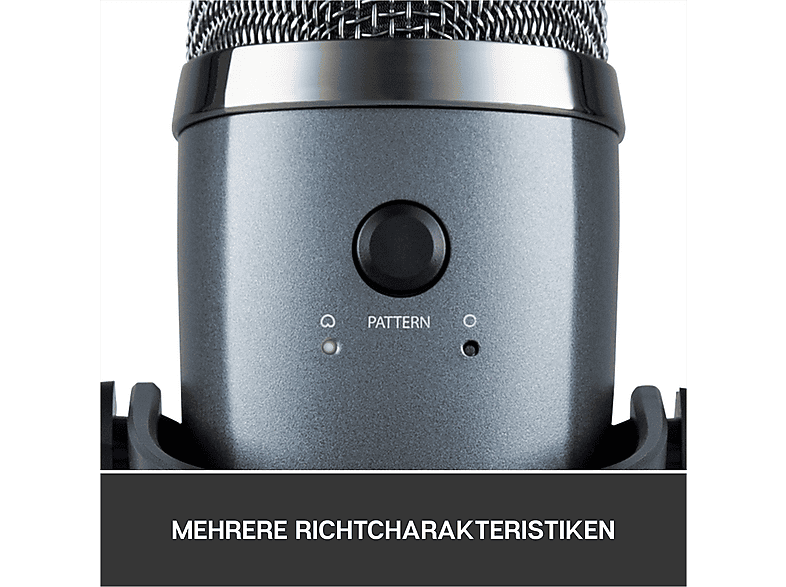Blue Microphones G Yeti Nano Premium USB-Mikrofon mit zwei Richtcharakteristiken und Blue VO!CE, Grau; USB-Gaming-Mikrofon — Foto 2 von 5