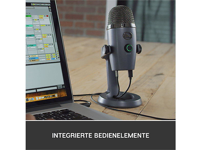 Blue Microphones G Yeti Nano Premium USB-Mikrofon mit zwei Richtcharakteristiken und Blue VO!CE, Grau; USB-Gaming-Mikrofon — Foto 3 von 5