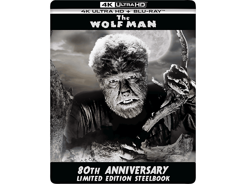 Universal The Wolf Man (80th Anniversary Limited Steelbook) - 4k Blu-ray